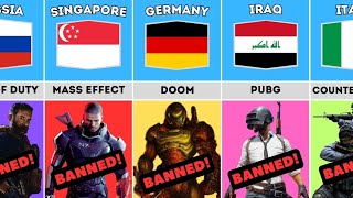 Games Banned From Different Countries  Comparison [upl. by Yorgos]