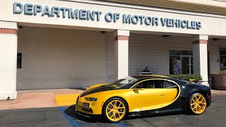 17 Year Old takes DMV Drivers Test in Bugatti Chiron [upl. by Bever559]