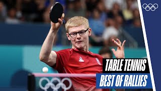 INCREDIBLE Table Tennis Rallies at Paris2024 🏓  Top Moments [upl. by Ellicott]