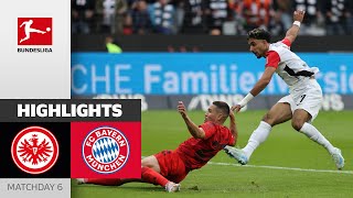 SGE Saves Draw In Injury Time  Eintracht Frankfurt  Bayern München 33  Highlights  MD 6 [upl. by Aniret804]