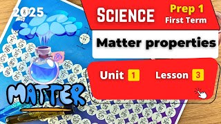 Matter and Its Properties  Prep1  Unit 1  Lesson 3  Science [upl. by Va897]