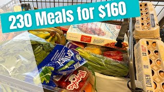 200 Meals for 160  Budget Friendly Meals  Emergency Grocery Budget Meal Plan [upl. by Anyg]