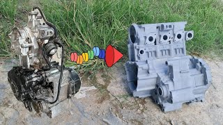 I converted the engine from 1 cylinder to crossplane 3 cylinder SOHC [upl. by Alrrats]