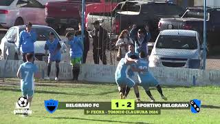 CLAUSURA 2024  5ª FECHA  BELGRANO FC 1  SP BELGRANO 2  EL COMPACTO [upl. by Sheley]