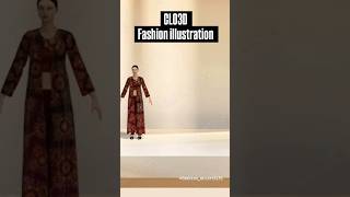 CLO3D shortvideo fashion clo3ddesigner 3danimationsoftware shortyoutubevideo [upl. by Ocram417]