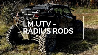 CanAm X3  Radius Rods Installation  LM UTV [upl. by Fakieh]