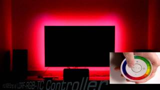 RGB LED Strip with Controller Demonstrating Color Fading [upl. by Namar679]