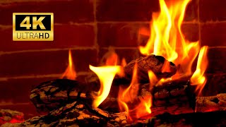 🔥 4K Fireplace Ambience 247 NO MUSIC Fireplace with Burning Logs and Crackling Fireplace [upl. by Yseulte]