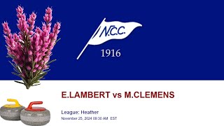 🥌 NCC League Heather  ELAMBERT vs MCLEMENS [upl. by Enida]