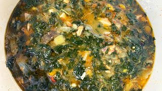 Recette de legumes vert aux SARDINES et aubergines violettesrecette congolaisele gout de [upl. by Crandell]