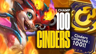 I Collected 100 Cinders with Cauterize In Tournament  Rank 1 TFT Set 12 [upl. by Amo]