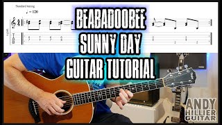 How to play Beabadoobee  Sunny Day Guitar Tutorial [upl. by Raskin]