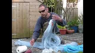 Making a gill net  Coastal Survival  Fraser Christian [upl. by Latnahs]