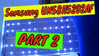 Samsung 58 inch TV dead no power Part 2 [upl. by Ydnim]