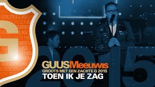 Guus Meeuwis  Toen Ik Je Zag Live  Groots Met Een Zachte G 2015 [upl. by Samuel626]