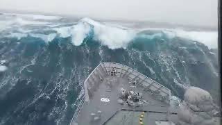 Ships in Storms  10 TERRIFYING MONSTER WAVES Hurricanes amp Thunderstorms at Sea [upl. by Derzon]