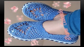 🌈❤️VANS a Crochet quotFRESCA BRISAquot sandalia tejida paso a paso comodos y de facil elaboración [upl. by Rickey]