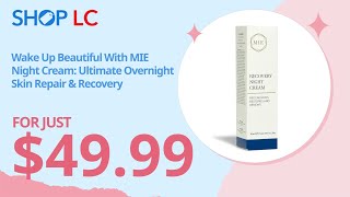 MIE Recovery Night Cream Regenerates amp Restores 1oz [upl. by Snowber]