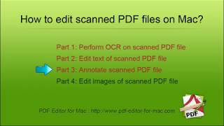 How to Edit scanned PDF documents on Mac PDF Editor OCR [upl. by Ymiaj940]