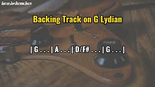 Pop Rock Guitar Backing Track in G Lydian [upl. by Niltak]