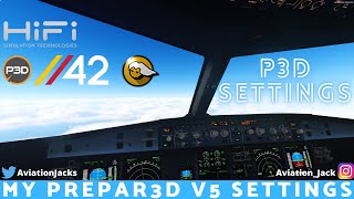 My Prepar3Dv5 Full Settings P3D ReShade Chaseplane and Activesky [upl. by Leahcimnaes555]