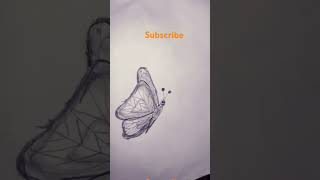 Pencil ✏️ refil tho drawing 🤩butterfly subscribe [upl. by See]