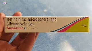 Supatret C Aqueous Gel  Tretinoin amp Clindamycin Gel  Supatret C Aqueous Gel Uses Benefit review [upl. by Otipaga]