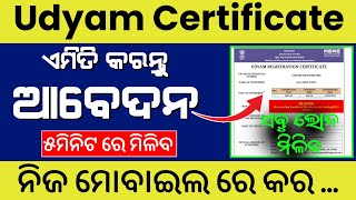 Udyam Registration 2024  Udyam Aadhar Registration  Udyam aadhar registration kaise kare [upl. by Chalmer]