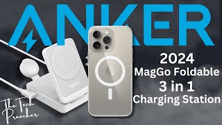 MagGo Wireless Charging Station by Anker for iPhone Apple Watch AirPods [upl. by Enneillij]