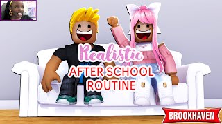 REALISTIC AFTER SCHOOL ROUTINE IN BROOKHAVEN RP ROBLOX BROOKHAVEN RP ROLEPLAY [upl. by Perretta]