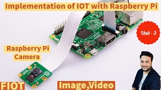 IOT with Raspberry pi  Raspberry pi camera image and video  FIOT  JNTUH  CSE [upl. by Everett]