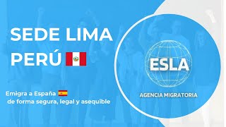 INAUGURACION OFICINA AGENCIA ESLA EN LIMA ‐ Agencia de Migración y Búsqueda de Trabajo en España [upl. by Daniel]