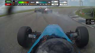 Formula Enterprise Turn One Crash [upl. by Tanhya]