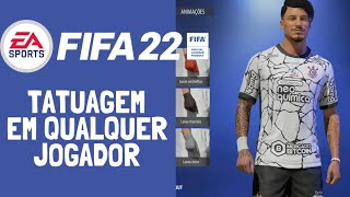 COMO COLOCAR TATUAGEM  FIFA 22 [upl. by Rangel]