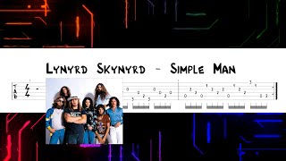 Lynyrd Skynyrd  Simple Man  GUITAR TAB Standard tuning [upl. by Yecniuq]