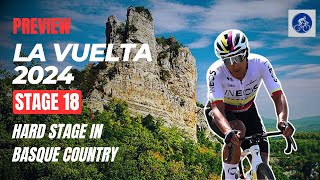 VUELTA A ESPANA 2024 Stage 18  Hard Stage In Basque Country PREVIEW [upl. by Euqinemod395]