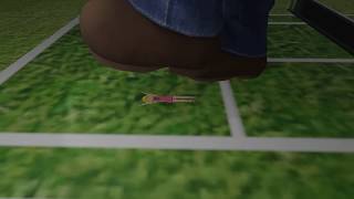 Animation of Peach flattened during Tennis game [upl. by Eille729]