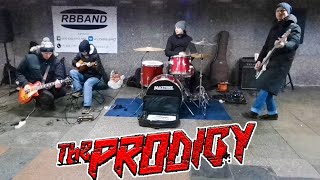 The Prodigy  Omen metal cover  Street Performers [upl. by Aynav]