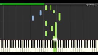 Dominique Charpentier  Experience  Piano tutorial Synthesia [upl. by Aneehsal]