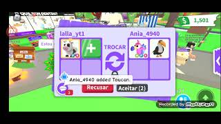 🍄Trocas no adopt me🍄consegui trocar minha cow [upl. by Constantino]