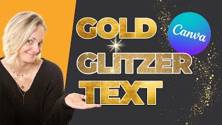 Gold Glitzer Schrift in Canva erstellen  Neue CanvaApp für Glitzer und Goldschriften [upl. by Suzan694]