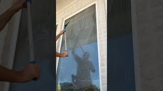 traditional window cleaning with a mop and squeegee diy windowcleaning satisfying [upl. by Caz272]