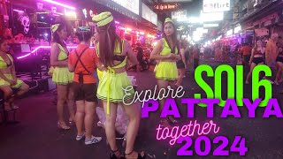 Where Nights Sparkle with Endless Excitement  Soi 6 Nightlife Pattaya Thailand January 16 2024 [upl. by Bitthia735]