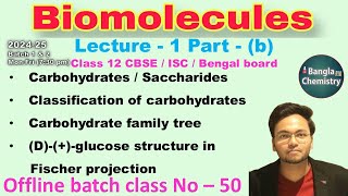 BiomoleculesBatch1amp2 L1bClass 12 structure of Dglucose saccharides reducing sugar [upl. by Astiram]