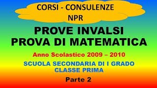 Prove Invalsi Matematica 2009  2010  Parte 2 [upl. by Cormack]