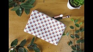 DIY Couture  apprenez à coudre une pochette en tissu avec une fermeture éclair [upl. by Woodcock]