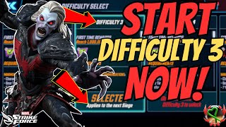 START DIFFICULTY 3 BATTLEWORLD  BATTLEWORLD GUIDE  SIEGE DAY 3 NORMAL  MARVEL Strike Force  MSF [upl. by Proudman]