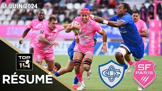 TOP 14  Résumé partie Castres Olympique vs Stade Français Paris  J25  Saison 20232024 [upl. by Anigroeg]