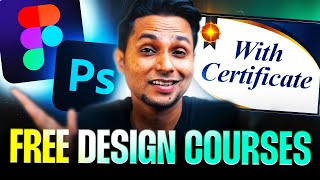 BEST FREE Graphic Design Courses with CERTIFICATES 🔥 UIUX Design Course  Saptarshi Prakash [upl. by Neils365]