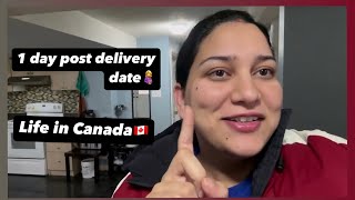 1 day after delivery date🤰🫣 A day out with us😍❤️  Life in Canada🇨🇦 nikkisworld [upl. by Eoin470]